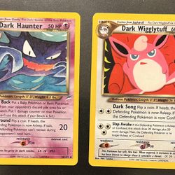 Dark Haunter & Wigglytuff Pokemon Neo Destiny Lightly Played
