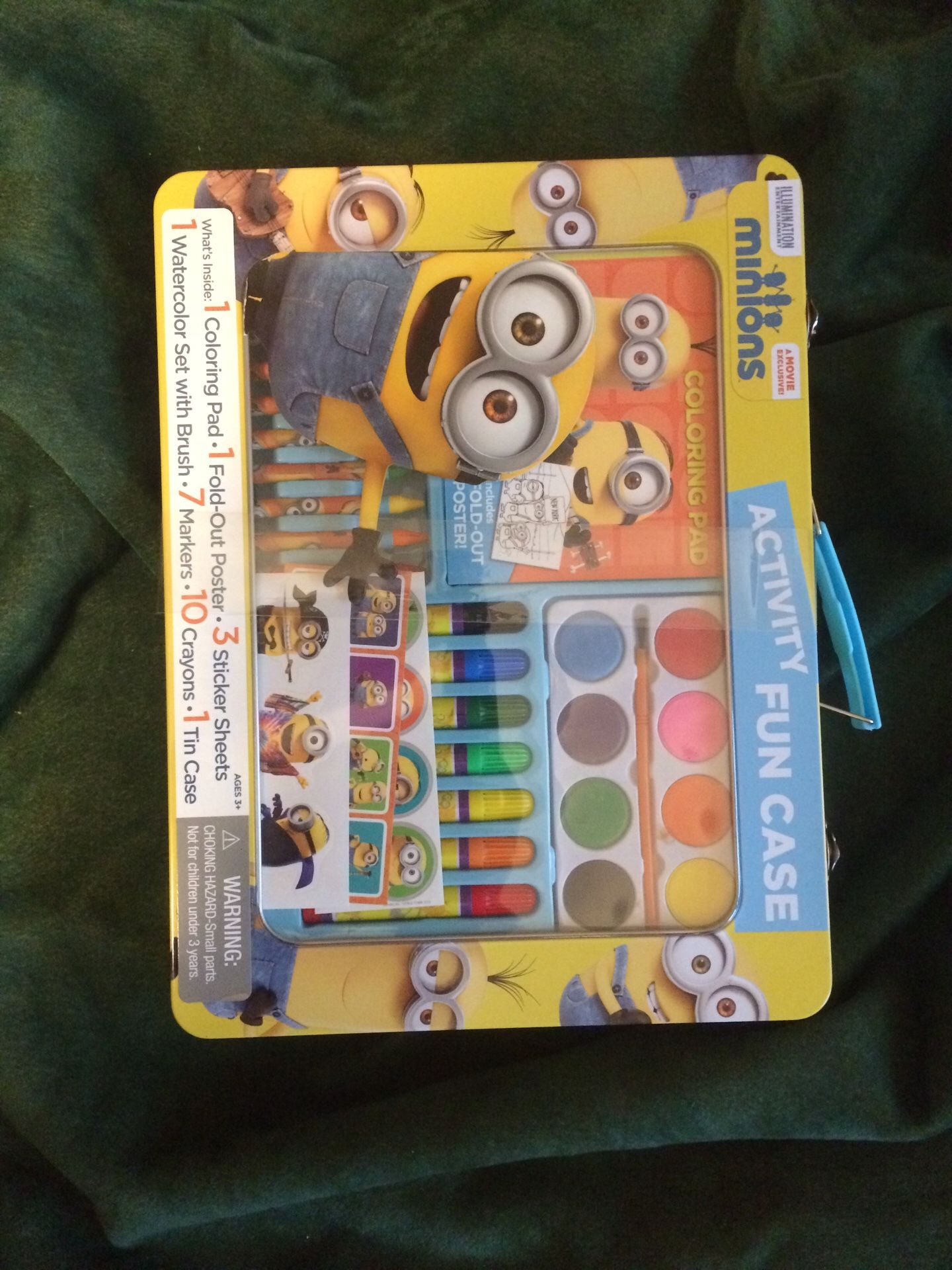 MINIONS ACTIVITY FUN CASE PAINTS MARKERS STICKERS ECT