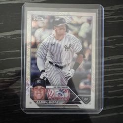 Aaron Judge Topps Chrome MLB Logo L/E Foil Rare #62