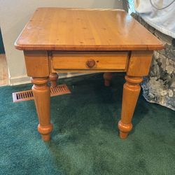 Pair of Pine End Tables 