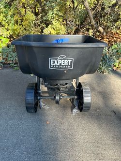 New Expert Gardener Push Broadcast Spreader for Lawn and Garden