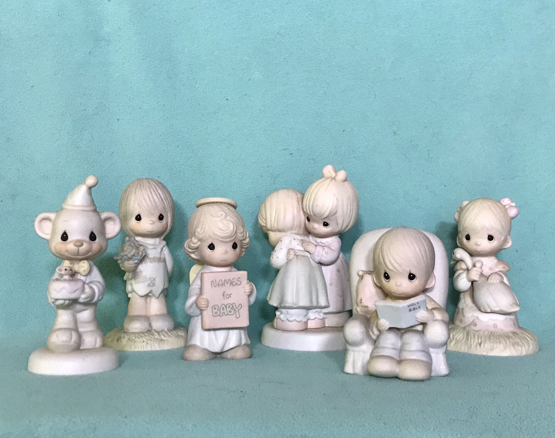 Set of 6 precious moments collectible figurines
