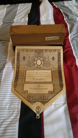 Antique musical piano roll