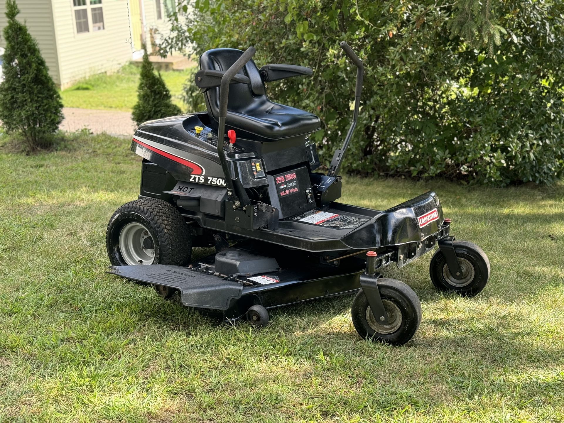 Craftsman ZTS 7500 Zero Turn Mower for Sale in North Stonington CT OfferUp