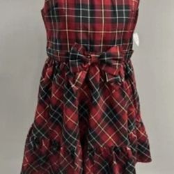 Beautiful Plaid Christmas Dress For Girls