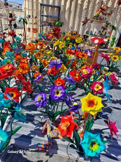 🌸 Prickly Pear Paradise – Colorful Cactus Art & Garden Pots