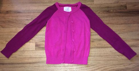 H&M hot pink Fine-knit Cardigan Size 7