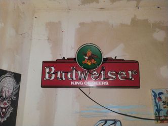 Vintage Budweiser  "King of Beers" neon light