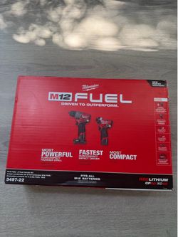 Milwaukee M12 FUEL 12-Volt Lithium-Ion Brushless Cordless Hammer Drill and Impact Driver Combo Kit
