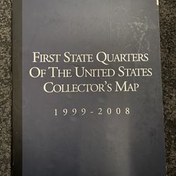 First State Quarters of The United States Collectors Map