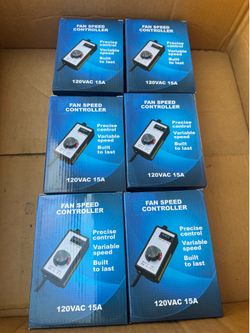 Fan speed controller 120v/15 amp 6 pack