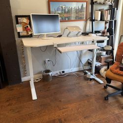 VIVO Electric 63 x 32 in Standing Desk, Memory Height Adj w/tray, 176 lb Frame Supp , 2E Series, w