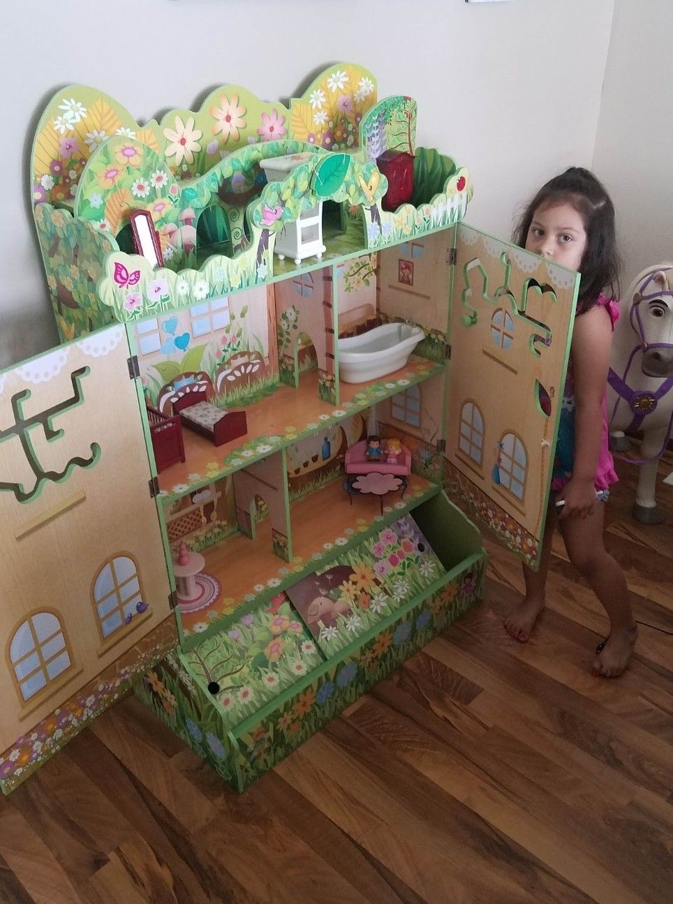 Fairy doll house with toy storage 4ft