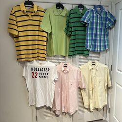 Men’s Shirts - Nautica, Tommy Hilfiger, Hollister
