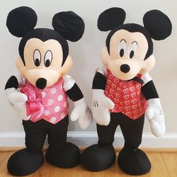 Mickey Standup Plush Dolls (Two)