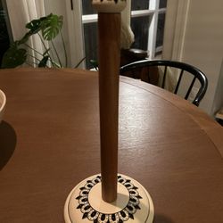 Wooden Paper Towel Holder 