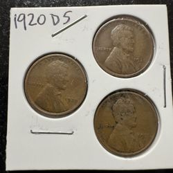 Lincoln WHEATBACK Cents 1920 PDS Mints