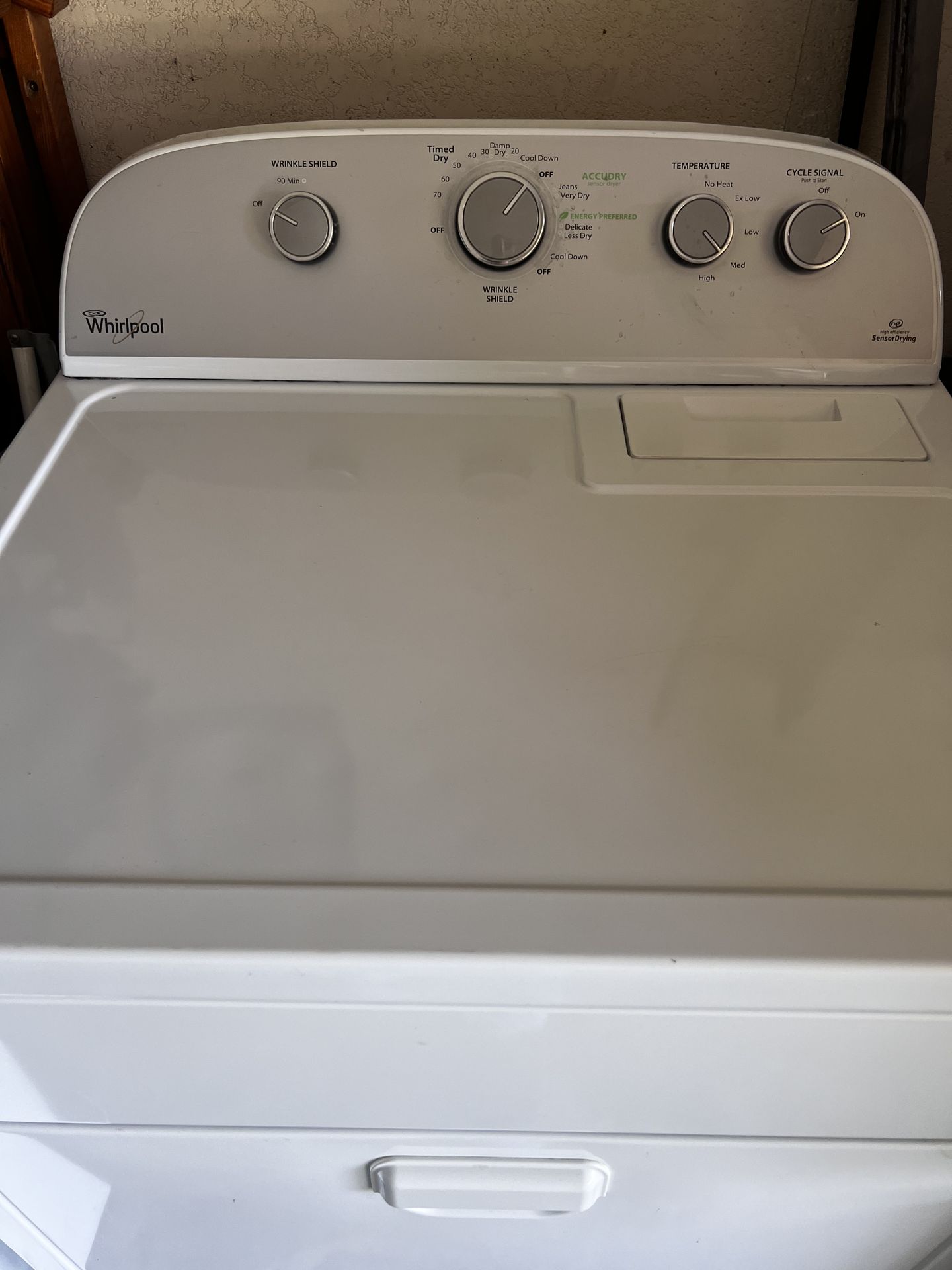 Whirlpool gas dryer