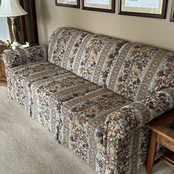 8 foot floral couch