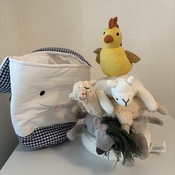 Pottery Barn plush stacking toy