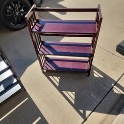 Folding Solid Wood Book Shelf