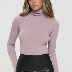 Lavender Purple Turtle Neck Bodysuit $12 (Small)