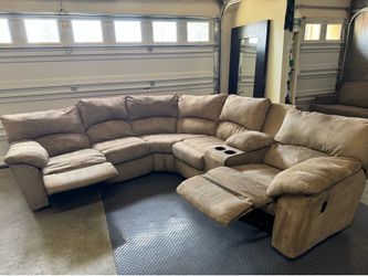 Free Delivery - Beige Ashley Furniture Sectional with Recliners