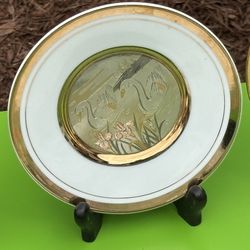 Decoration Plate , Decoration With Gold. 