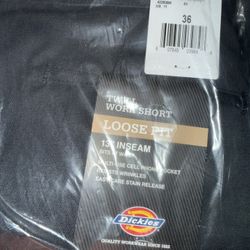 DICKIES Twill Work Shorts - Waist 36”