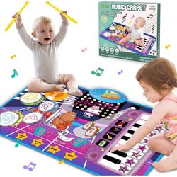 Toddler Piano Mat with Keyboard&Drum