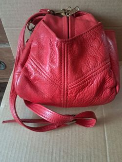 Victoria Leathers  "teardrop"handbag
