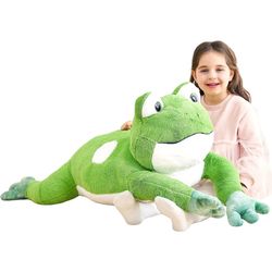 Large Frog Stuffed Animal Plush Toy,Giant Frog Cute Jumbo Soft Toys,Huge Big S
