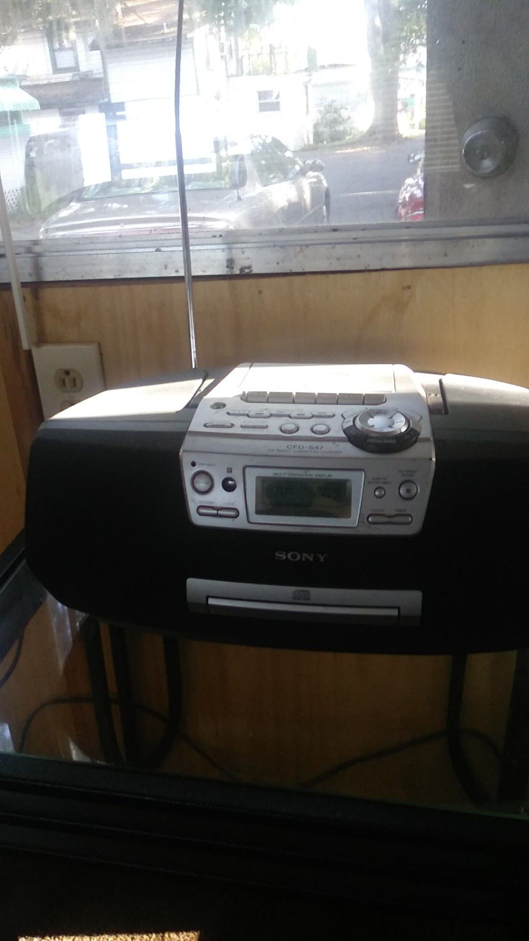 Sony cd and cassette fm radio