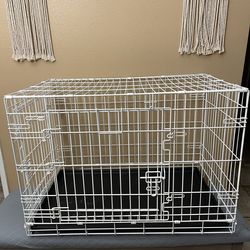 2-Door Dog Crate for Large Dog