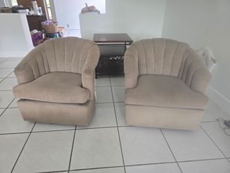 Two Barrel Chairs