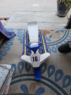 vintage Brett Hull Sniper Noma GT Snow Racer sled.