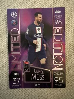 Lionel Messi PSG Match Attax Limitied Addition Card