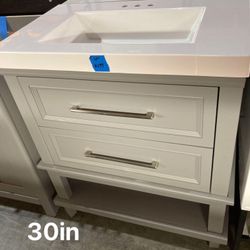 30in Bathroom Vanity With Top
