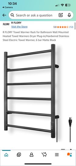 R FLORY Towel Warmer Rack for Bathroom Wall Mounted