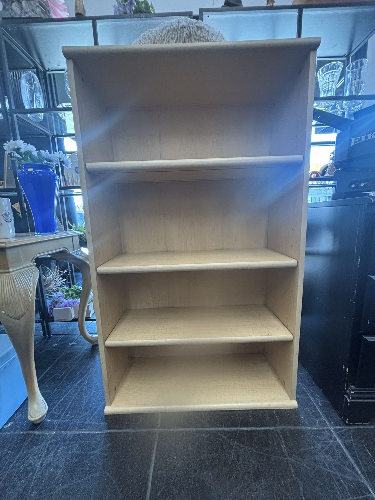 4-Shelf Wood Storage Unit – 49” Tall
