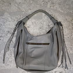 Leather Gray Handbag