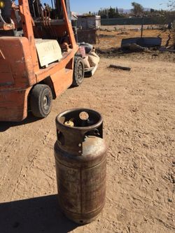 Butane tank for forklift