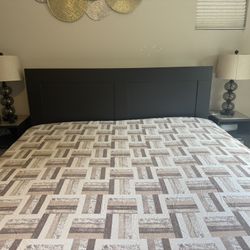 Ikea King Brimnes Bed, Storage , Headboard 