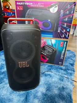 JBL Partybox Club Live 120 Portable Bluetooth Party Speaker (No Microphone) LED Lights, 160+ Watts, JBL Pro Sound