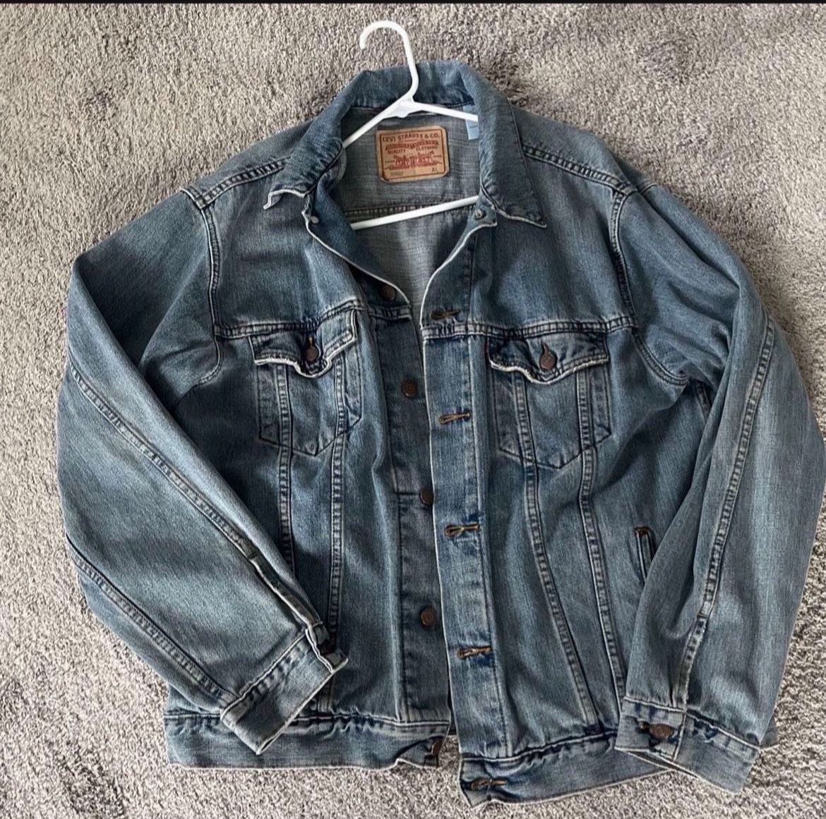 Levis Mens Womens Stylish Denim Retro Jean Jacket XL 70507