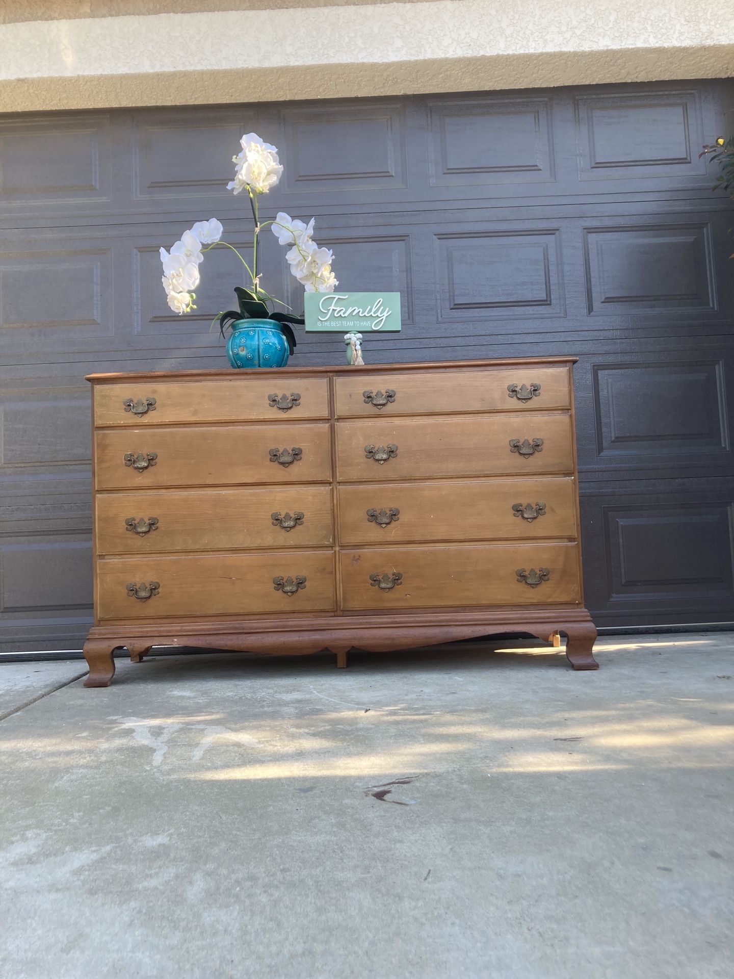 Dresser 8 Drawers Solid Oak56/19/35