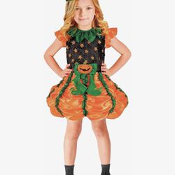 Halloween Pumpkin Witch costume for kids size 6/8yrs