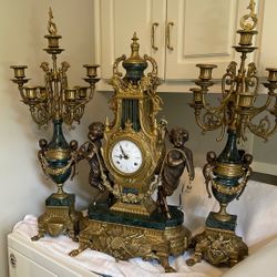 Clock And Candelabras
