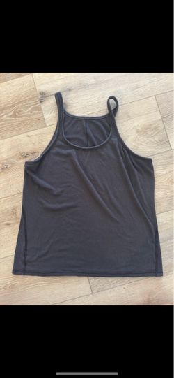 Lulu Black Ribbed Tank Top