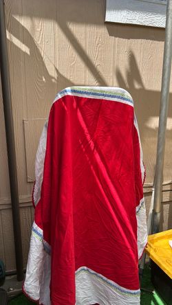 Red and White Christmas tablecloth